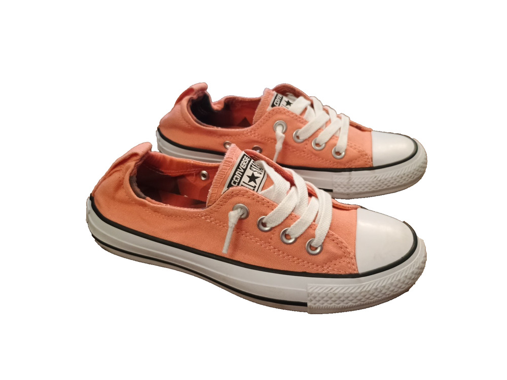 Converse Sneakers sz 5 Chuck Taylor All Star Shoreline Stretch Orange Low EUC